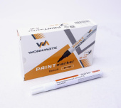 маркер перм. WORKMATE 14-5707 белый 2-4мм.